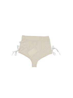 Honor Cashmere Heart Knit Shorts in Cream